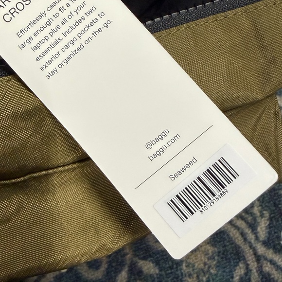 BNWT Baggu Large Cargo Crossbody in Seaweed - Picture 3 of 5